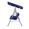 Outdoor Swing Chair Hammock 3 Seater Garden Canopy Bench Seat Backyard – Navy Blue