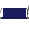 Outdoor Swing Chair Hammock 3 Seater Garden Canopy Bench Seat Backyard – Navy Blue