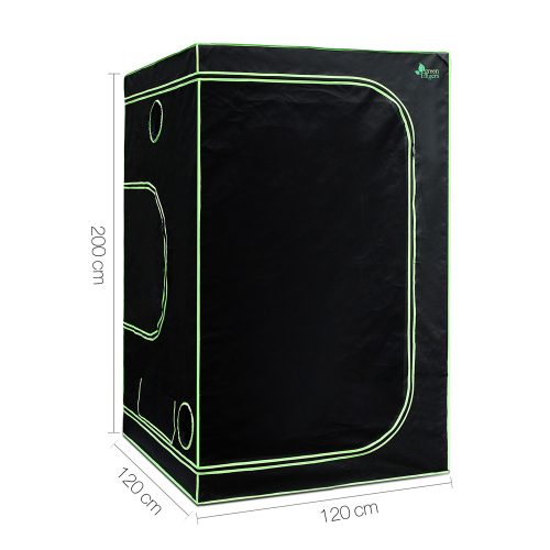 Green Fingers Weather Proof Lightweight Grow Tent – 120x120x200 cm, Green