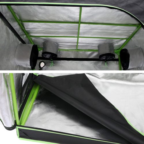 Green Fingers Weather Proof Lightweight Grow Tent – 120x120x200 cm, Green