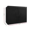 Green Fingers Weather Proof Lightweight Grow Tent – 240x120x200 cm, Black