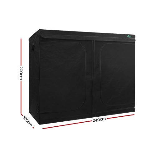 Green Fingers Weather Proof Lightweight Grow Tent – 240x120x200 cm, Black