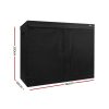 Green Fingers Weather Proof Lightweight Grow Tent – 240x120x200 cm, Black
