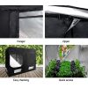 Green Fingers Weather Proof Lightweight Grow Tent – 240x120x200 cm, Black