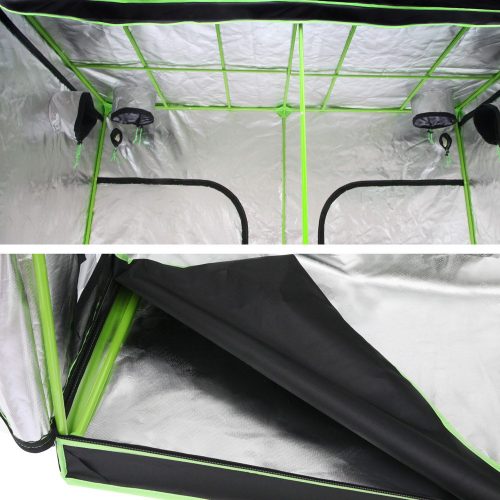 Green Fingers Weather Proof Lightweight Grow Tent – 280x140x200 cm, Green