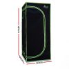 Green Fingers Weather Proof Lightweight Grow Tent – 60x60x140 cm, Green