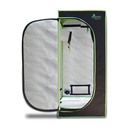 Green Fingers Weather Proof Lightweight Grow Tent – 60x60x140 cm, Green