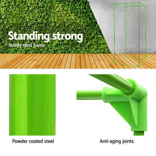 Green Fingers Weather Proof Lightweight Grow Tent – 60x60x140 cm, Green