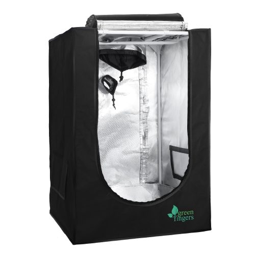 Green Fingers Weather Proof Lightweight Grow Tent – 60x60x90 cm, Black