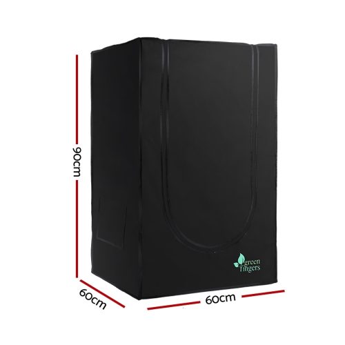 Green Fingers Weather Proof Lightweight Grow Tent – 60x60x90 cm, Black