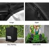 Green Fingers Weather Proof Lightweight Grow Tent – 60x60x90 cm, Black