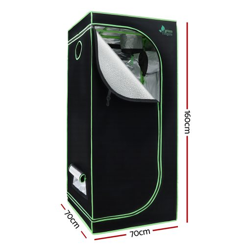 Grow Tent Kits 1680D Oxford Hydroponics Grow System – 70x70x160 cm