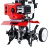 Garden Cultivator Tiller Petrol Rotary Hoe Rototiller – 72CC + 4 Blades