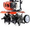 Garden Cultivator Tiller Petrol Rotary Hoe Rototiller – 72CC + 6 Blades