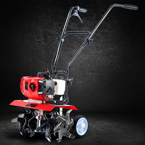 Garden Cultivator Tiller Petrol Rotary Hoe Rototiller – 72CC + 6 Blades