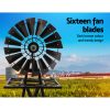 Garden Windmill Metal Ornaments Outdoor Decor Ornamental Wind Mill – 120×30 cm