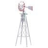 Garden Windmill Metal Ornaments Outdoor Decor Ornamental Wind Will – 38x38x146 cm