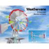 Garden Windmill Metal Ornaments Outdoor Decor Ornamental Wind Will – 38x38x146 cm