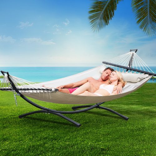 Hammock Bed Outdoor Camping Portable Hanging Chair 2 Person Piillow