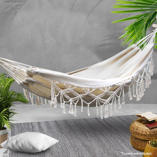 Hammock Bed Rope Tassel Outdoor Hammocks Chair Camping