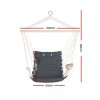 Hammock Hanging Swing Chair – Grey, Without Stand
