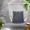Hammock Hanging Swing Chair – Grey, Without Stand