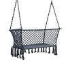 Camping Hammock Chair Patio 2 Person Swing Hammocks Double Portable – Grey