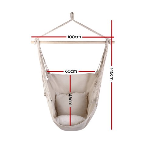 Hammock Swing Chair – Cream, Without Stand