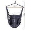 Hammock Swing Chair – Grey, Without Stand