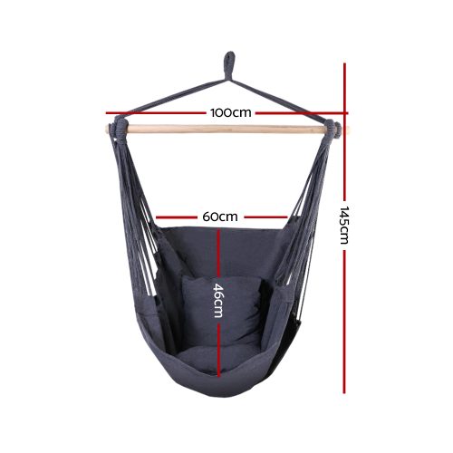 Hammock Swing Chair – Grey, Without Stand
