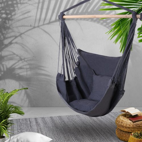 Hammock Swing Chair – Grey, Without Stand