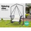 Double Hammock Chair Stand Steel Frame 2 Person Outdoor Heavy Duty 200KG – With U Shap Stand