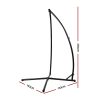 Double Hammock Chair Stand Steel Frame 2 Person Outdoor Heavy Duty 200KG – With X Shap Stand