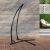 Double Hammock Chair Stand Steel Frame 2 Person Outdoor Heavy Duty 200KG – With X Shap Stand