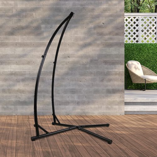 Double Hammock Chair Stand Steel Frame 2 Person Outdoor Heavy Duty 200KG – With X Shap Stand