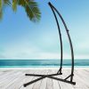 Double Hammock Chair Stand Steel Frame 2 Person Outdoor Heavy Duty 200KG – With X Shap Stand