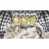 Hammock Chair Swing Bed Relax Rope Portable Outdoor Hanging Indoor 124CM – Grey, Without Stand