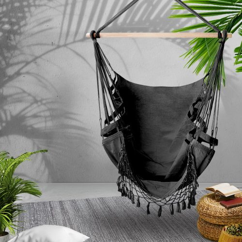 Hammock Swing Chair – Grey, Without Stand