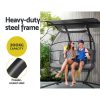 Outdoor Furniture Lounge Hanging Swing Chair Egg Hammock Stand Rattan Wicker – Grey
