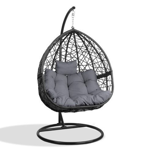 Outdoor Hanging Swing Chair – Black