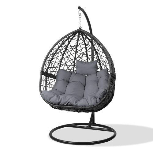 Outdoor Hanging Swing Chair – Black