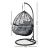 Outdoor Hanging Swing Chair – Black