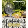 Outdoor Hanging Swing Chair – Black