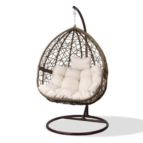 Outdoor Hanging Swing Chair – Brown