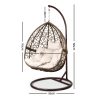 Outdoor Hanging Swing Chair – Brown