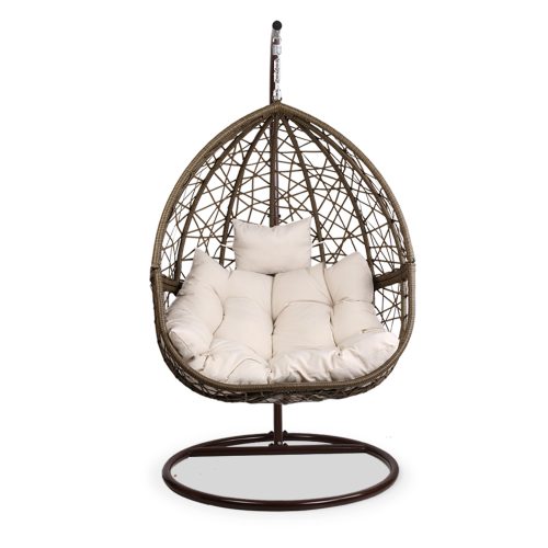 Outdoor Hanging Swing Chair – Brown