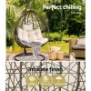 Outdoor Hanging Swing Chair – Brown