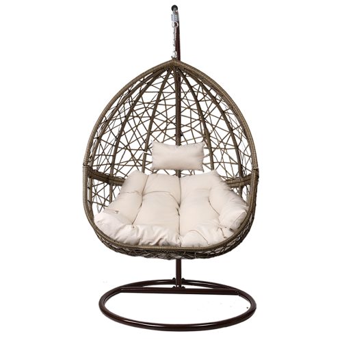 Outdoor Hanging Swing Chair – Brown