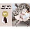 Outdoor Hanging Swing Chair – Brown