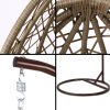 Outdoor Hanging Swing Chair – Brown